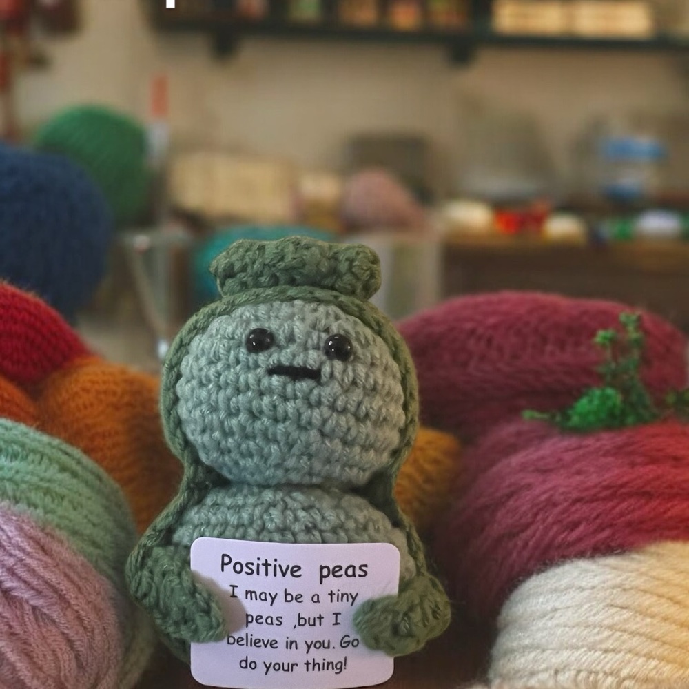 🫛 Crochet Plush emotional support peapod 🫛